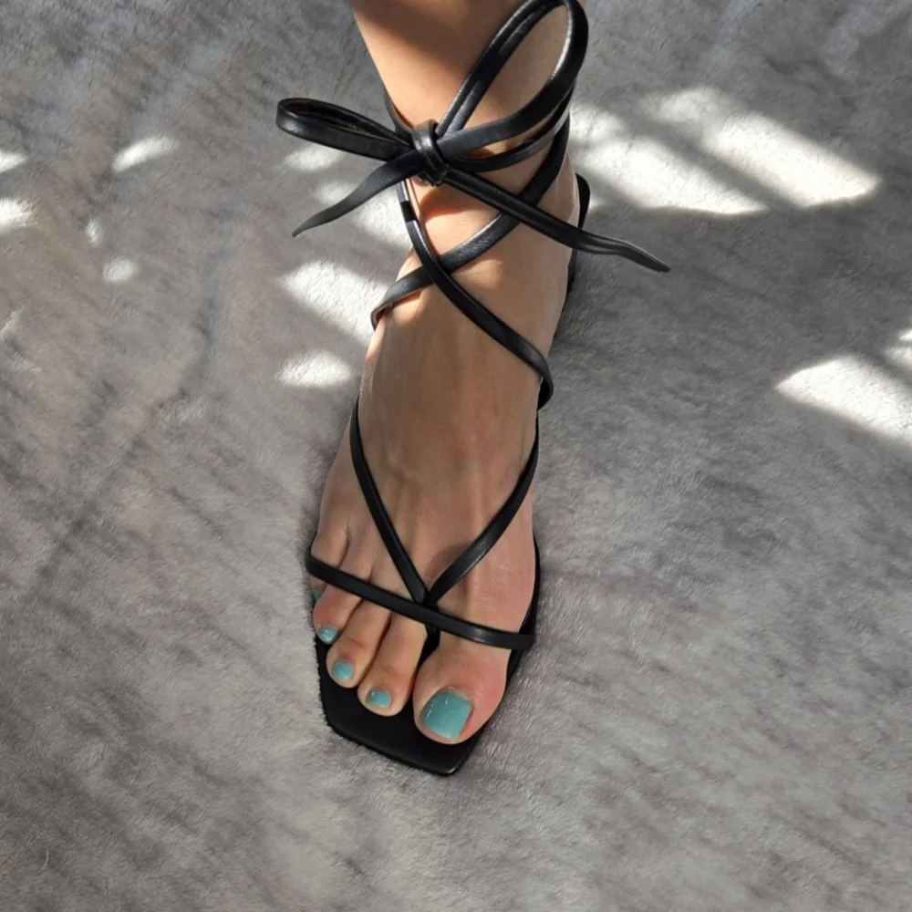 H&M Black Strappy Women's Sandals - Picture 3 of 4